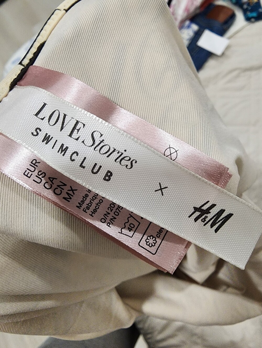 H&M x Love Stories Monogram Belted One Piece Swimsuit Size 6 - Picture 11 of 17